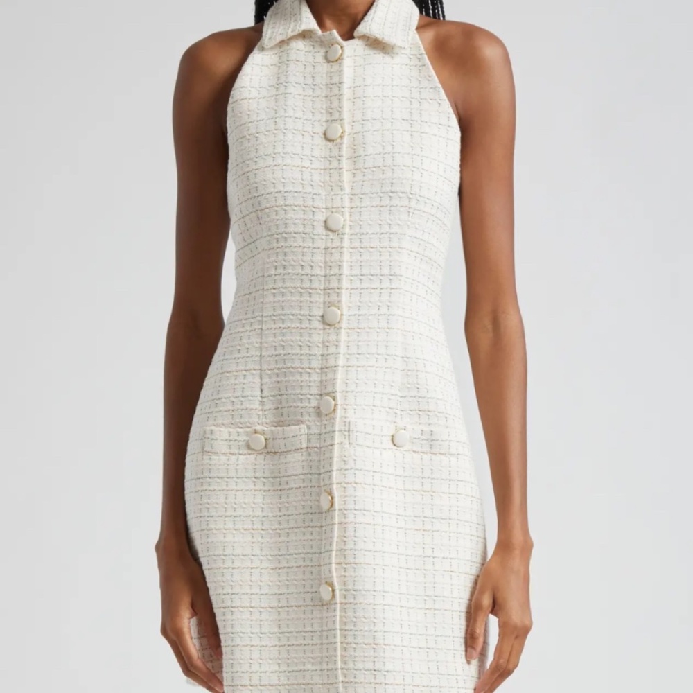 Veronica Beard Roxanne Tweed Halter Dress | Size 8 | NWT